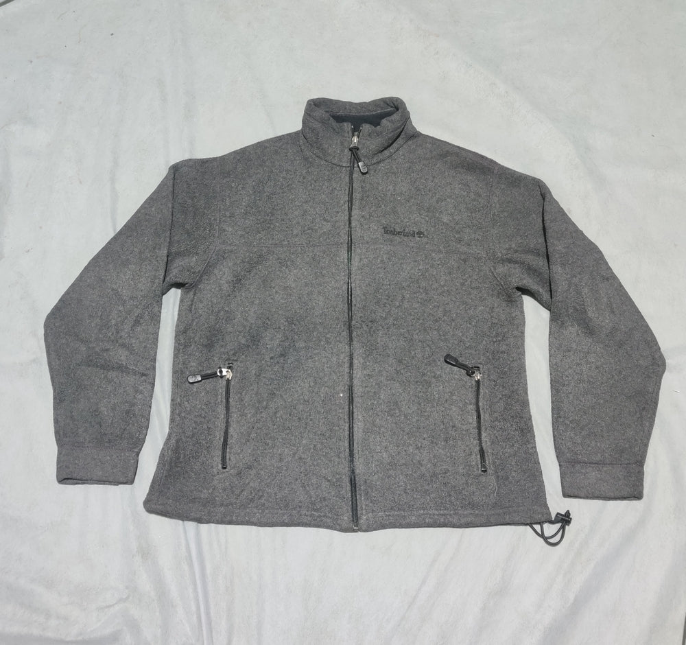 Timberland Women Cotton Fleece Gray Zipper M