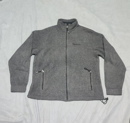 Timberland Women Cotton Fleece Gray Zipper M