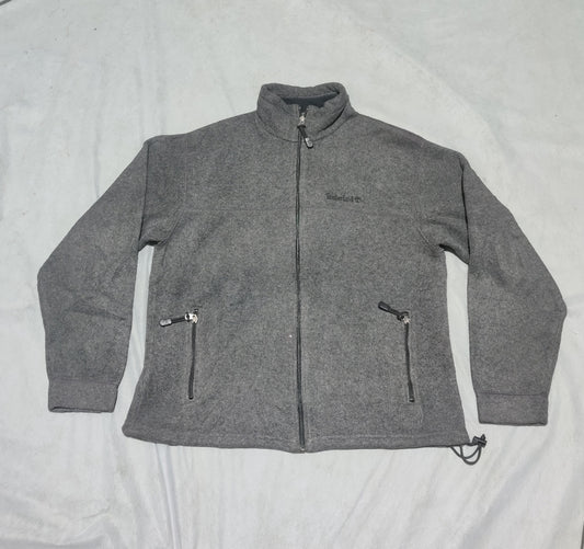Timberland Women Cotton Fleece Gray Zipper M