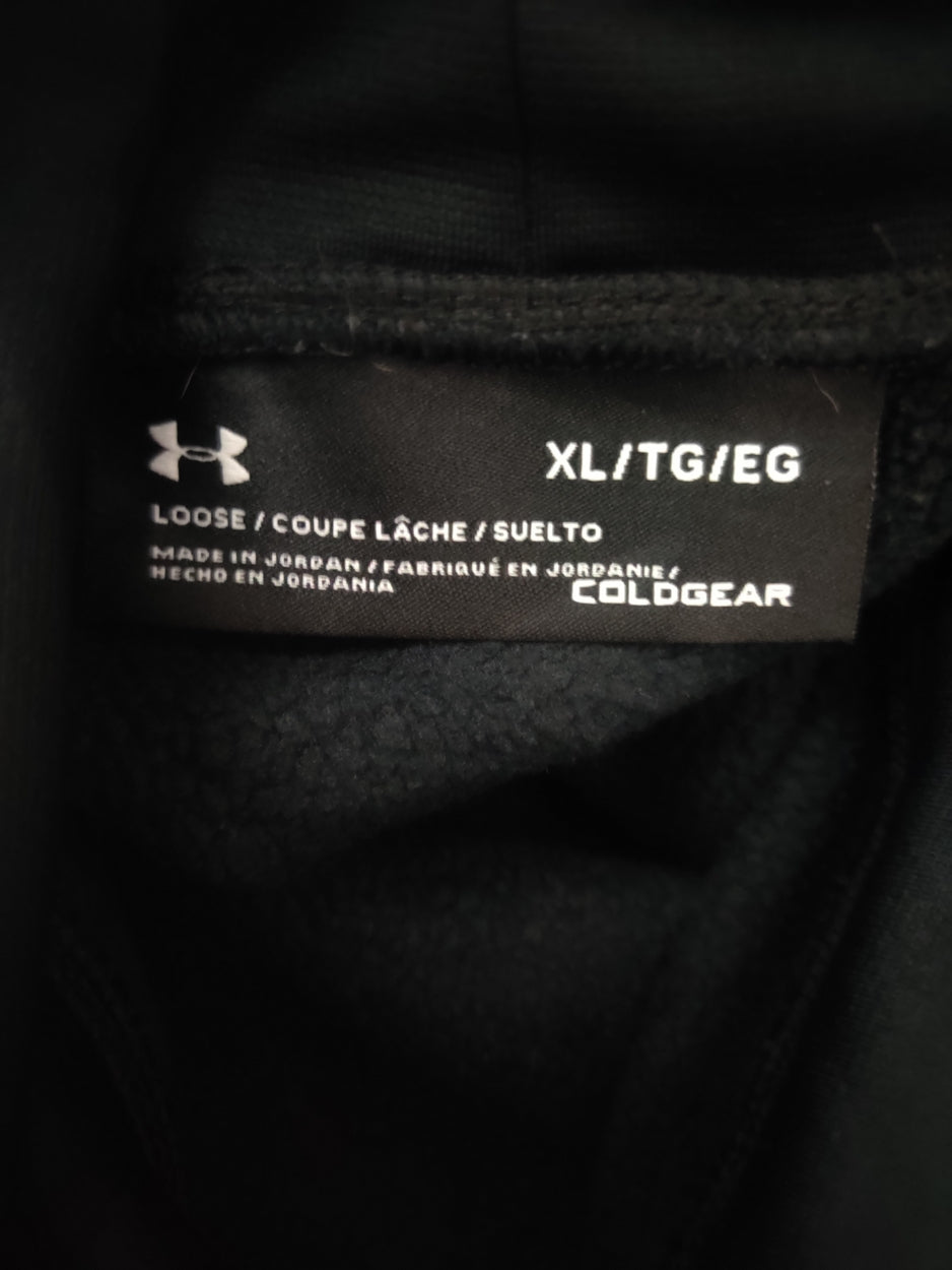 Under Armour Women Cotton Fleece Black Sweatshirt XL