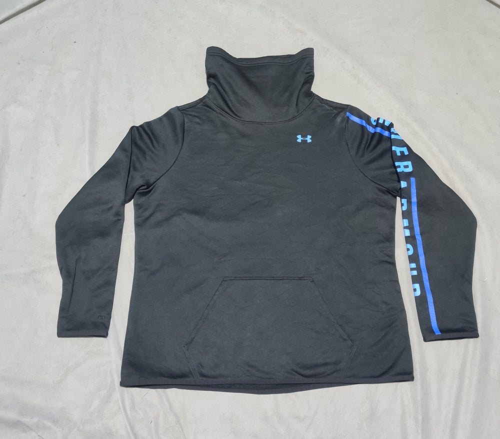 Under Armour Women Cotton Fleece Black Sweatshirt XL