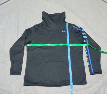 Under Armour Women Cotton Fleece Black Sweatshirt XL