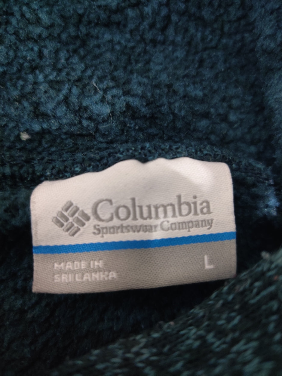 Columbia Women Cotton Fleece Blue Hoodie L