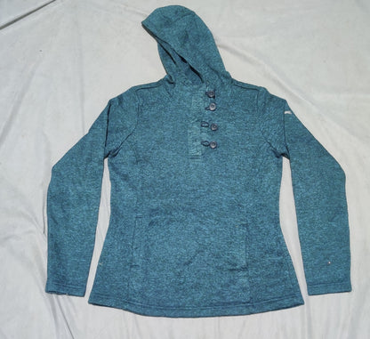 Columbia Women Cotton Fleece Blue Hoodie L