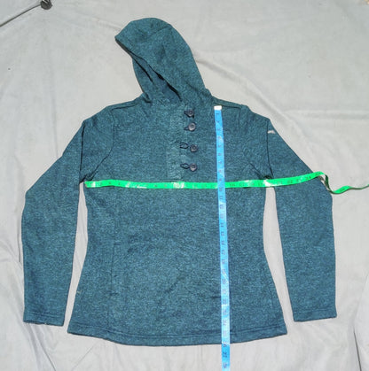 Columbia Women Cotton Fleece Blue Hoodie L