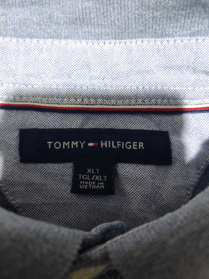 Tommy Hilfiger Men Blue Cotton Polo T Shirt XL