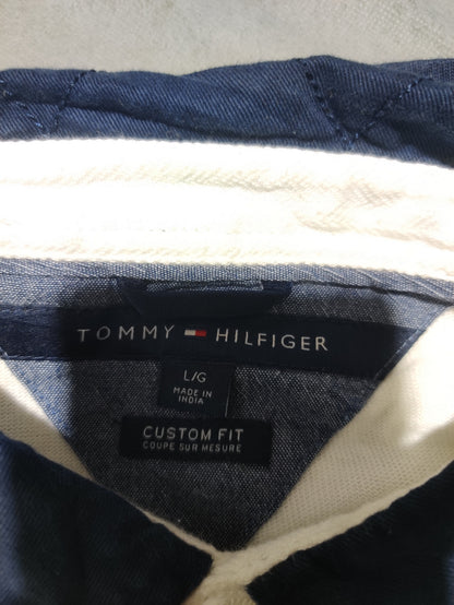 Tommy Hilfiger Men White Cotton Polo T Shirt L