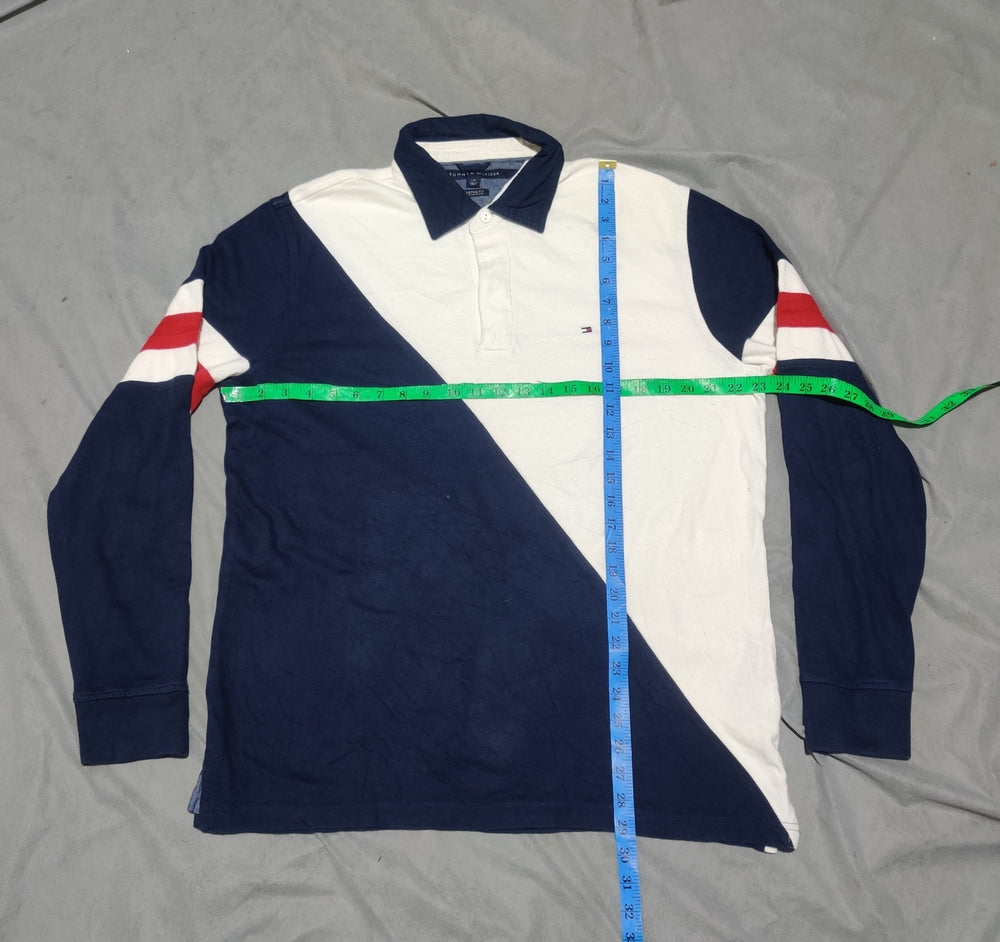 Tommy Hilfiger Men White Cotton Polo T Shirt L