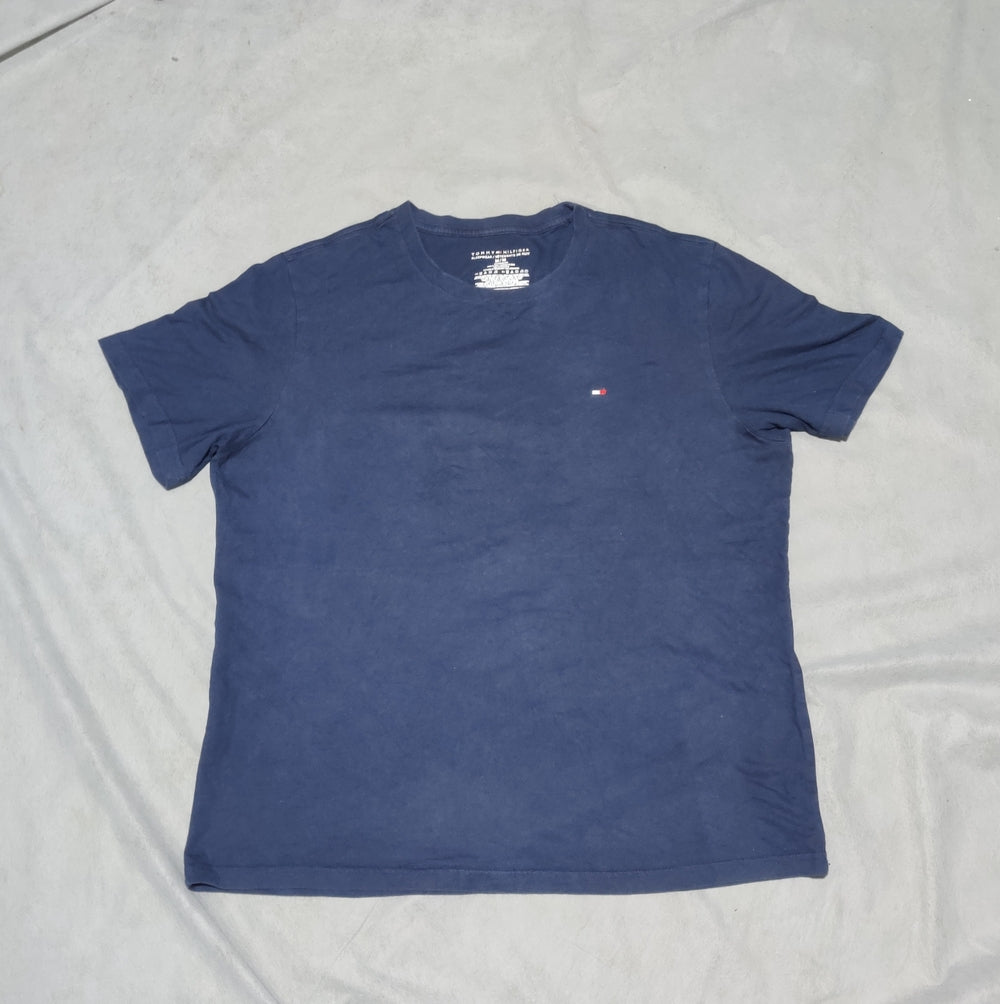 Tommy Hilfiger Men Blue Cotton T Shirt M