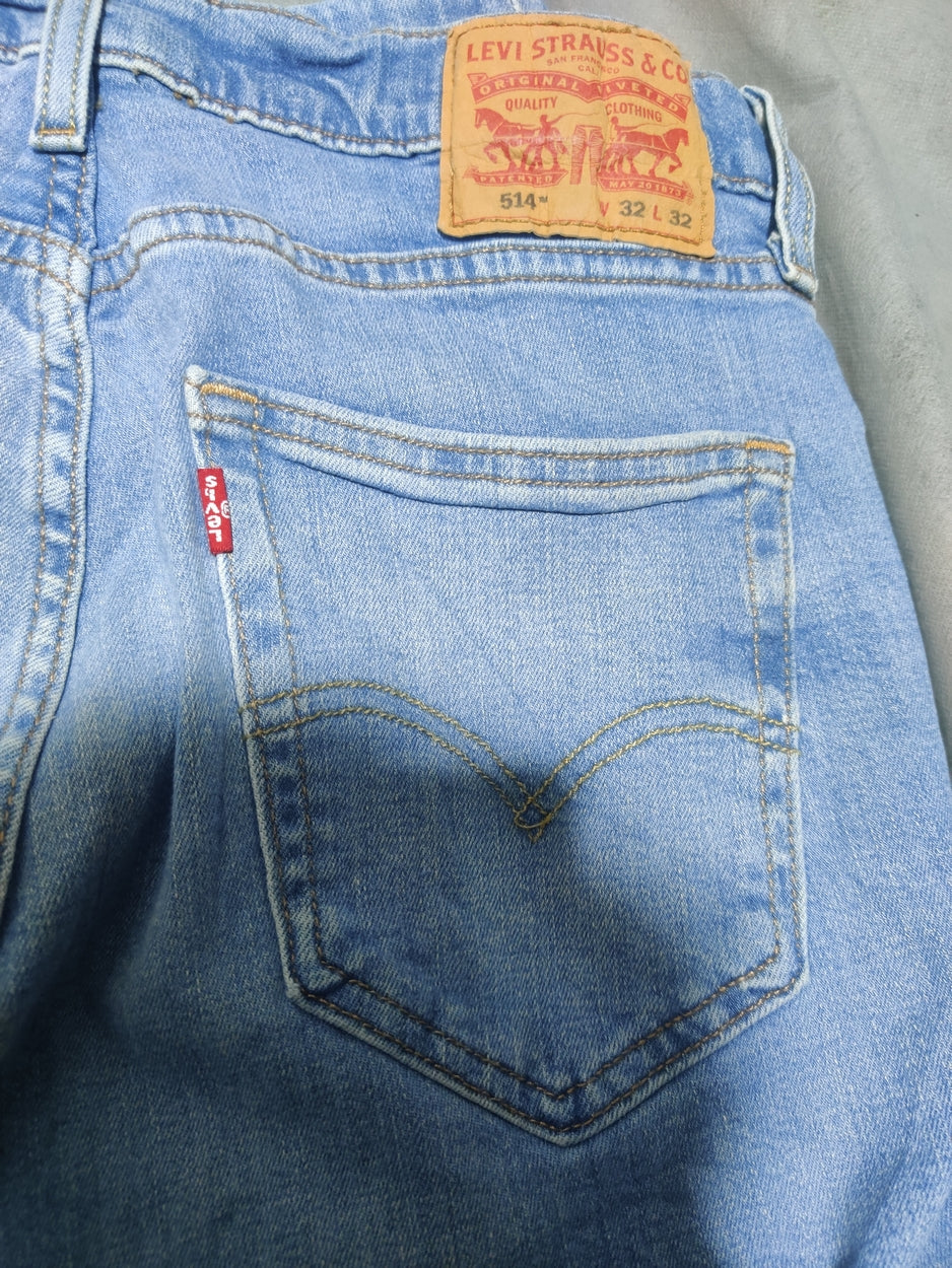Levi's 514 Men Gray Denim Jeans