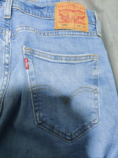 Levi's 514 Men Gray Denim Jeans