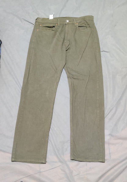 Levi's 505 Men Green Cotton Jeans