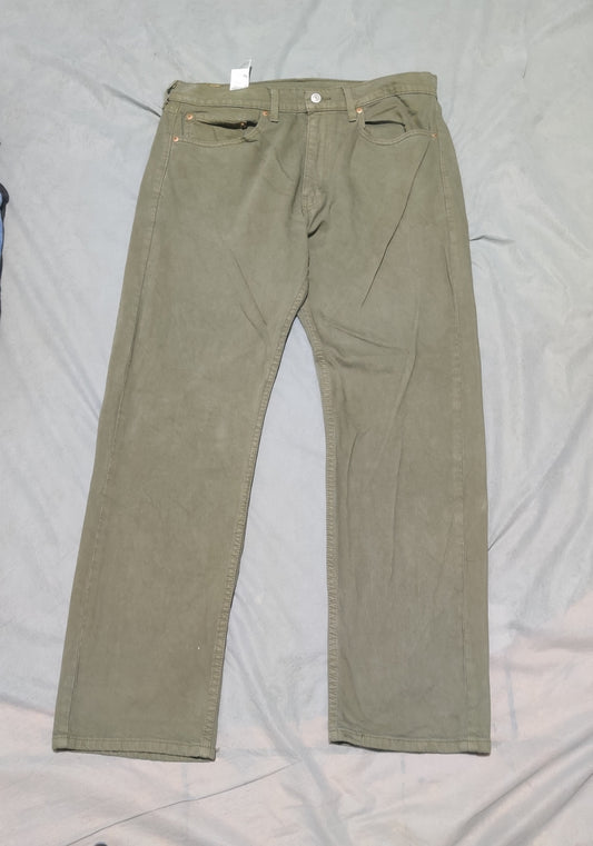 Levi's 505 Men Green Cotton Jeans L