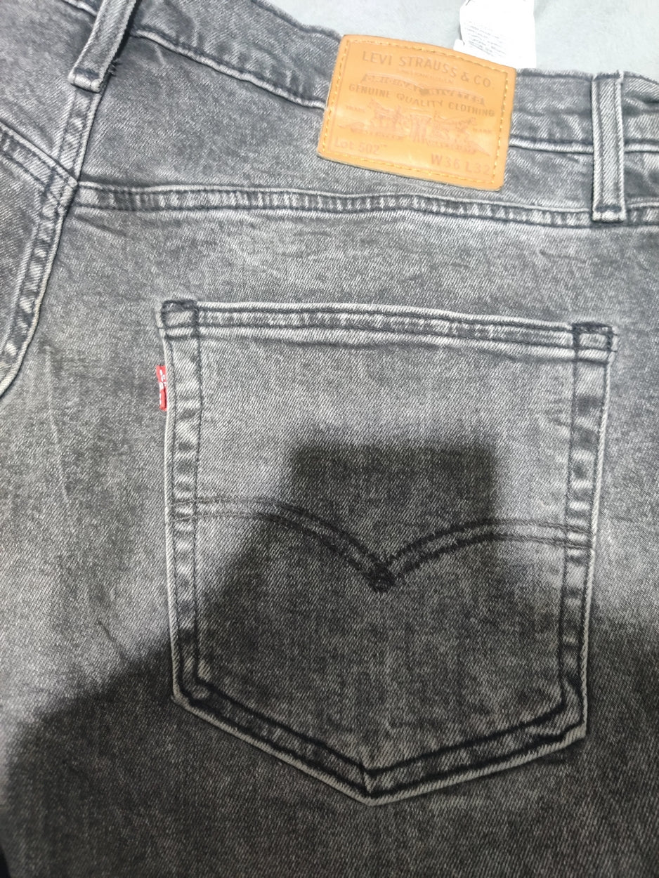 Levi's 502 Men Gray Denim Jeans