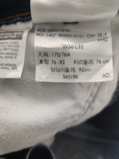 Levi's 501 Men Blue Cotton Jeans