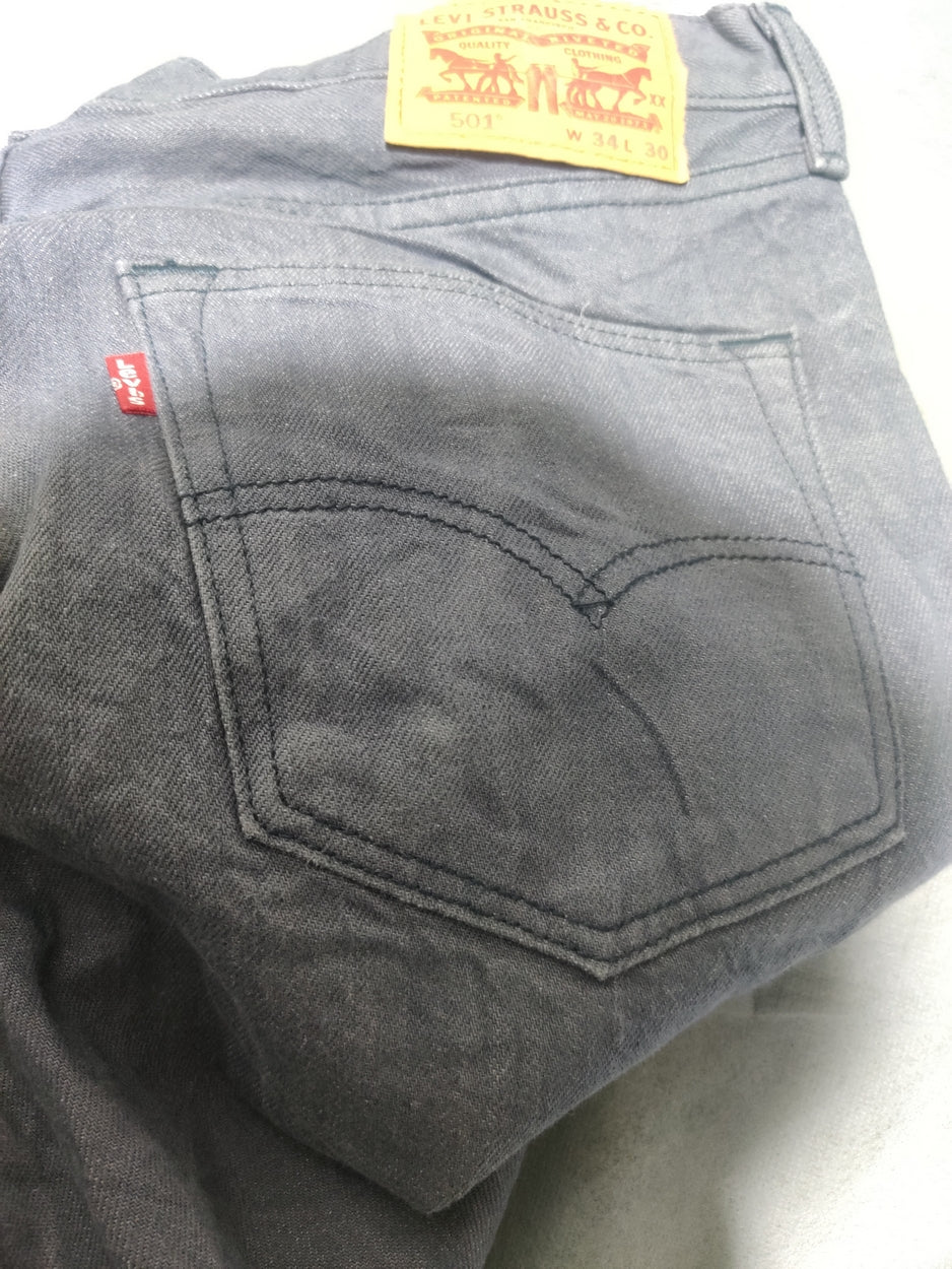 Levi's 501 Men Gray Cotton Jeans