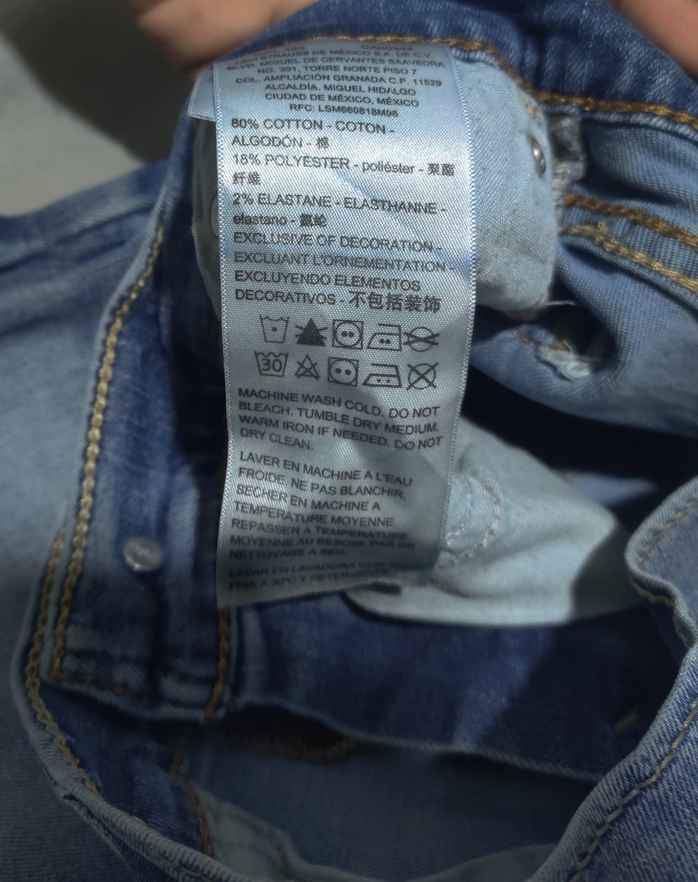 Levi's 216 Men Blue Denim Jeans M