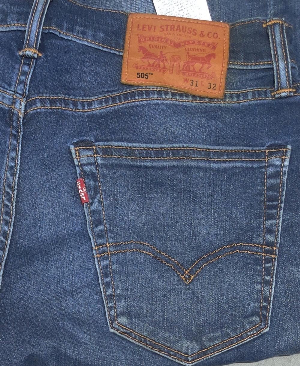 Levi's 505 Men Blue Denim Jeans M