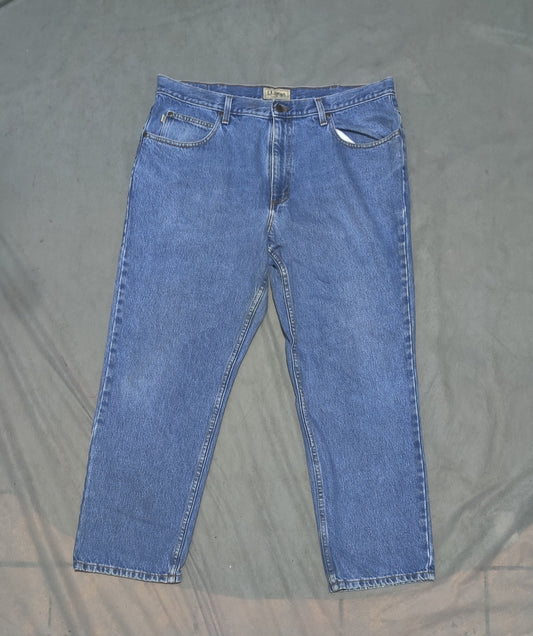 L.L.Bean Men Blue Denim Jeans XL