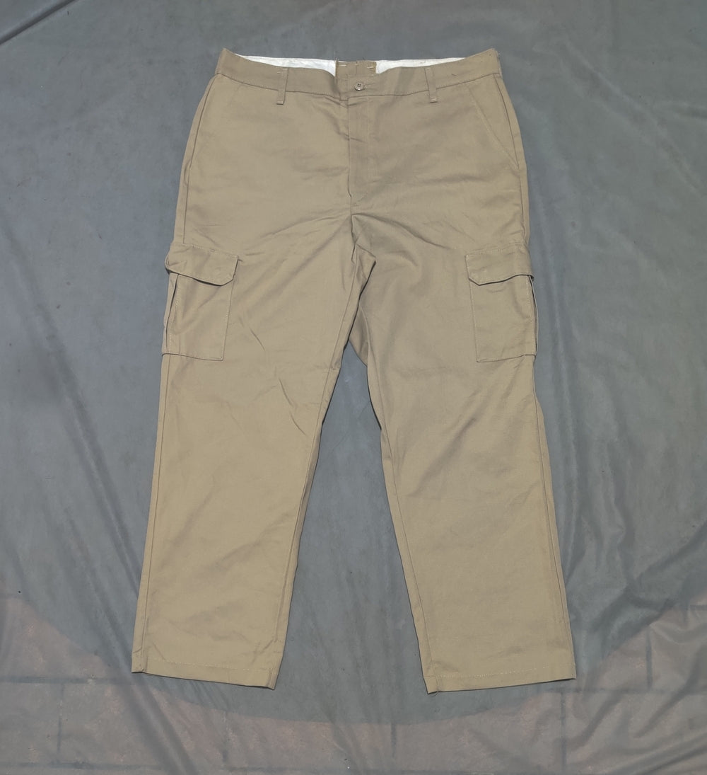 Red Cap Men Cream Cotton Cargo Pant  XL