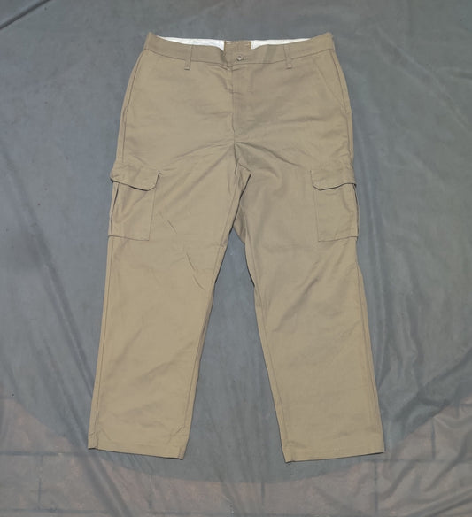 Red Cap Men Cream Cotton Cargo Pant  XL