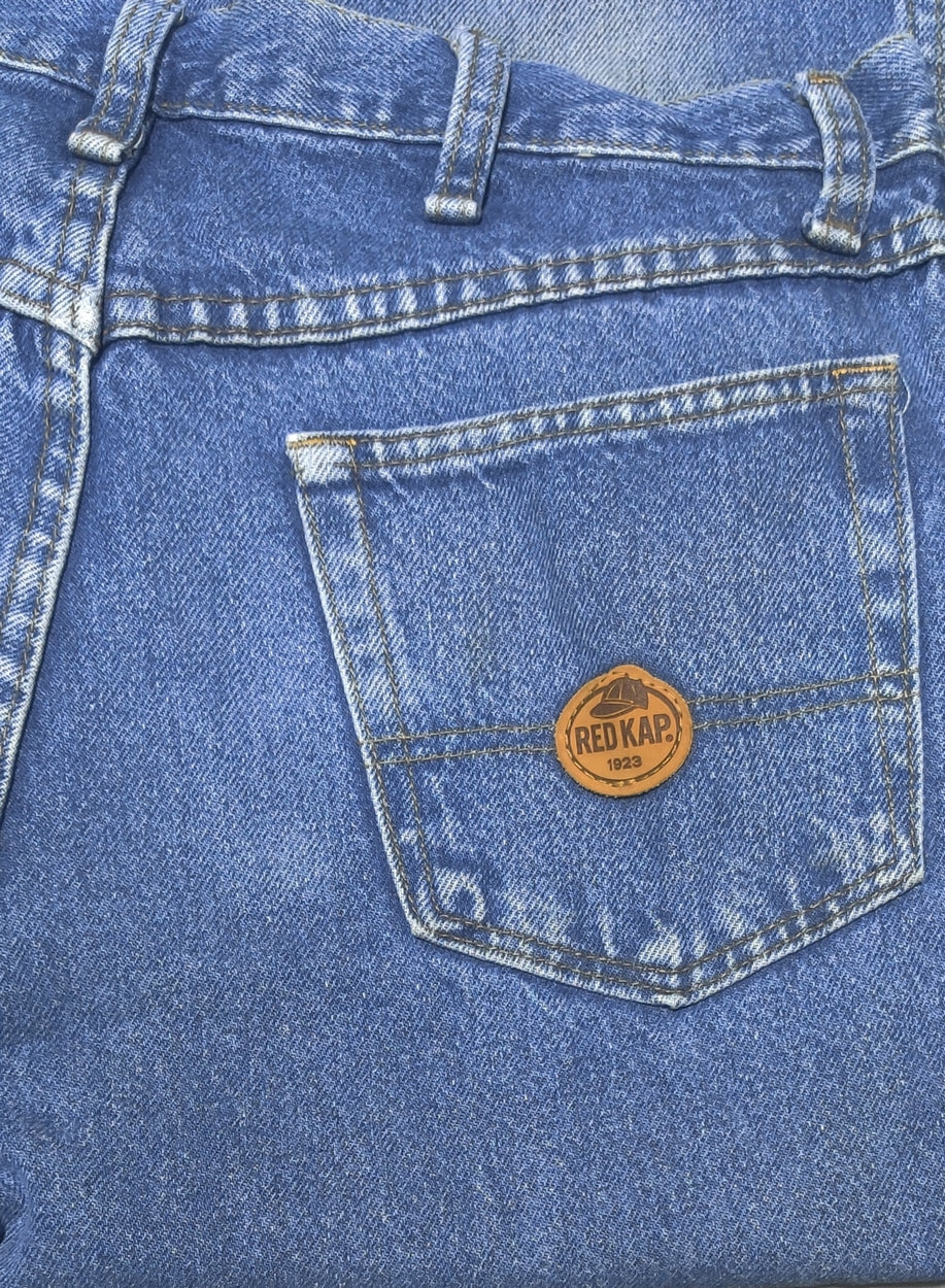 Red Cap Men Blue Denim Jeans M