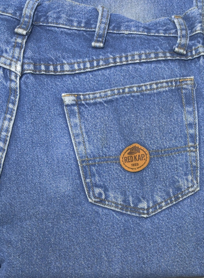 Red Cap Men Blue Denim Jeans M