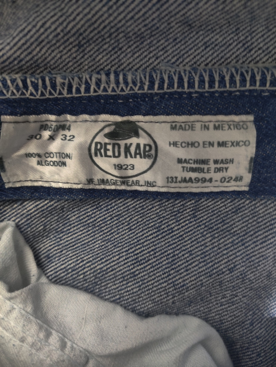Red Cap Men Blue Denim Jeans M