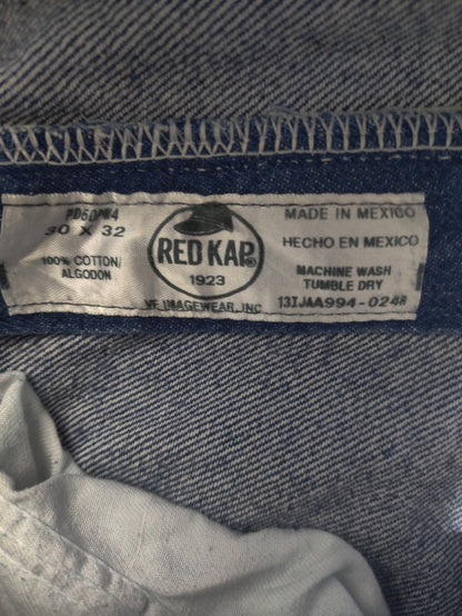 Red Cap Men Blue Denim Jeans M