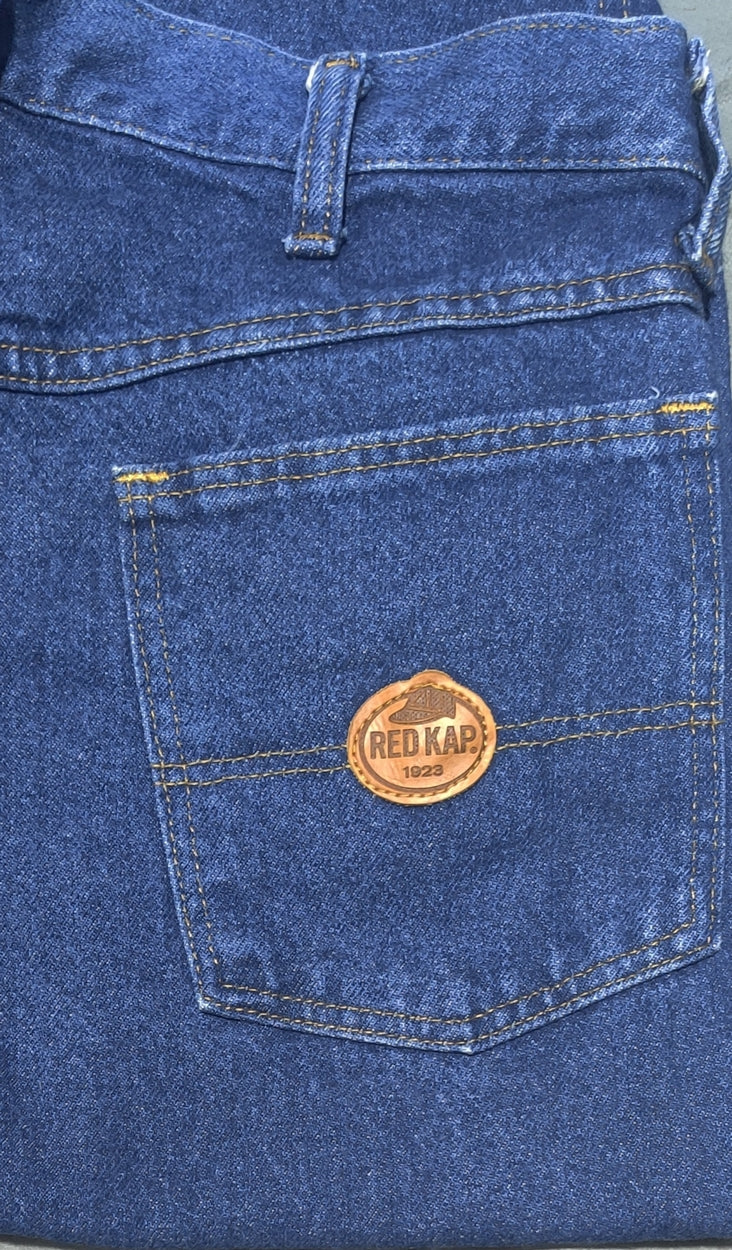 Red Cap Men Blue Denim Jeans M