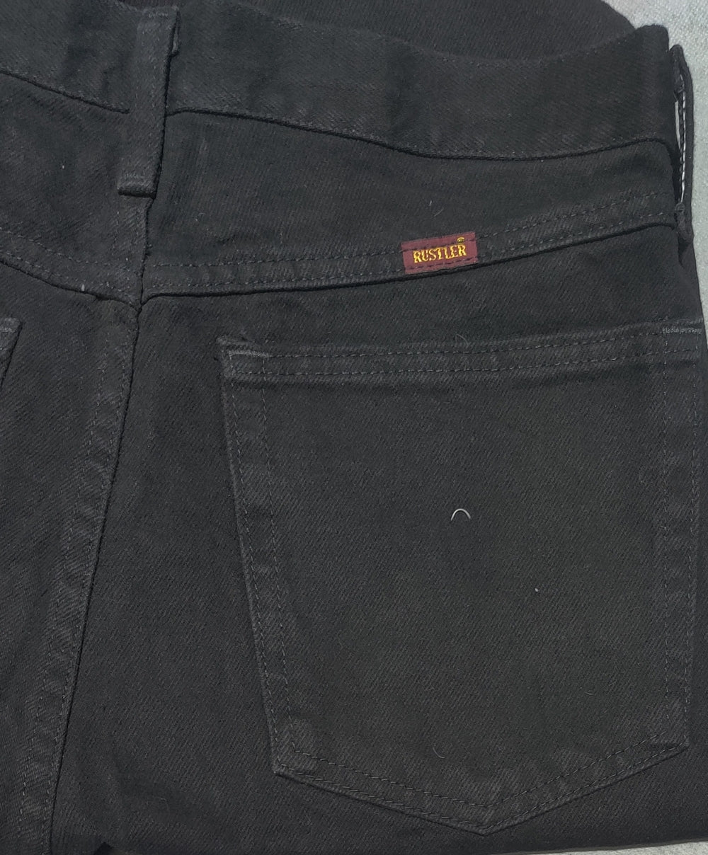 Rustler Men Black Denim Jeans M