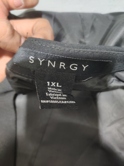 SYNRGY Men Cotton Brown West Coat XL