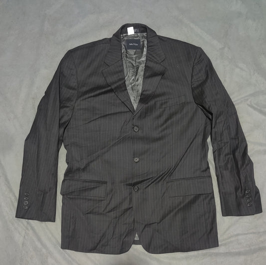 Nautica Men Cotton Gray Coat M