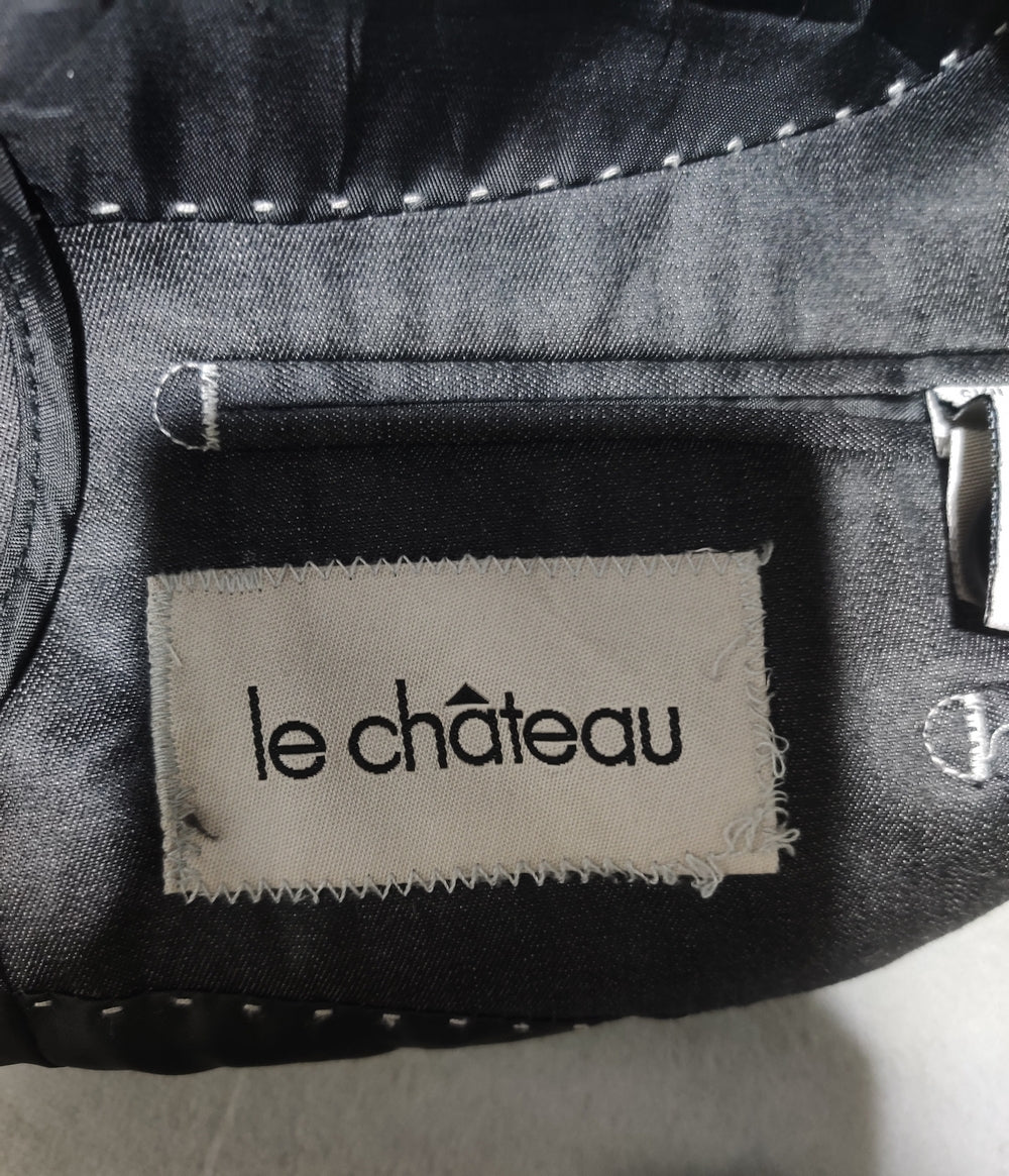 Le Chateau Men Cotton Black Coat M