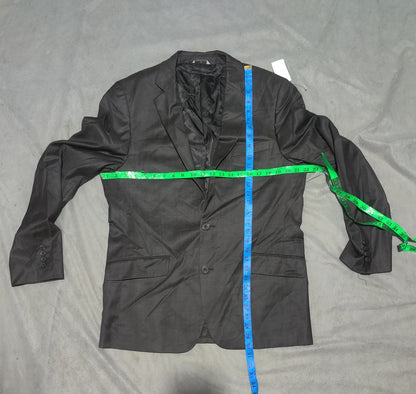 Le Chateau Men Cotton Black Coat M