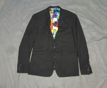 Au Noir Men Cotton Black Coat M