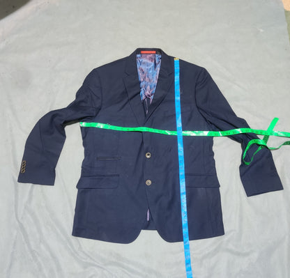 Ted Baker London Men Cotton Blue Coat M