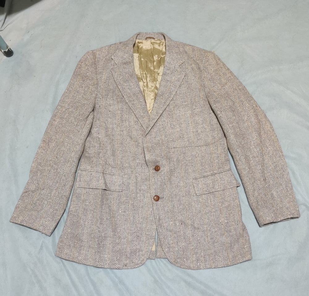 Tailored Classics Men Wool Cream Coat M