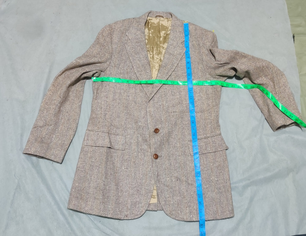 Tailored Classics Men Wool Cream Coat M