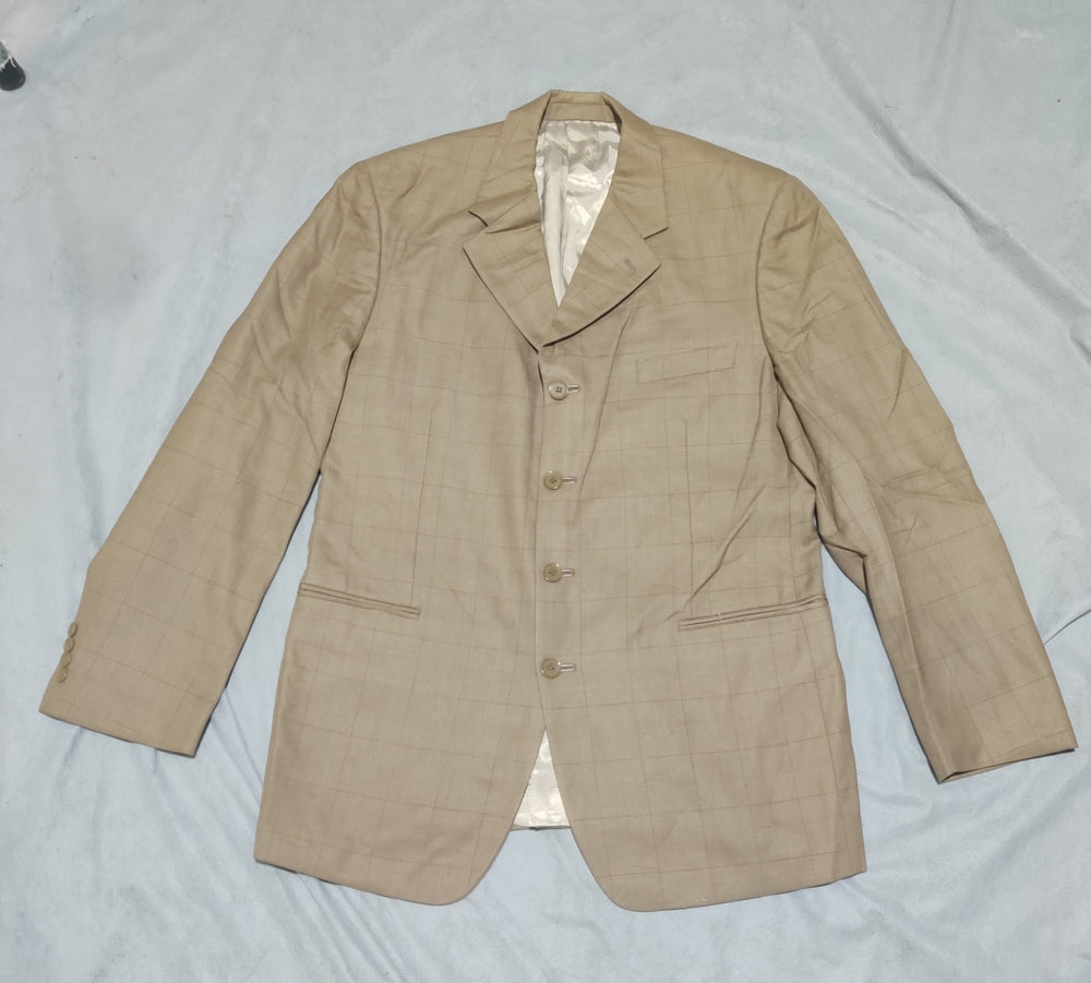 Itali Uomo Men Cotton Brown Coat M