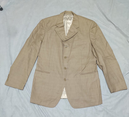 Itali Uomo Men Cotton Brown Coat M