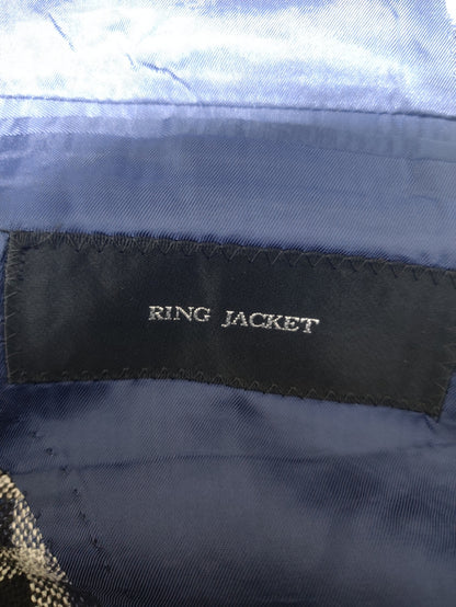 Ring Jacket Men Cotton Blue Coat M