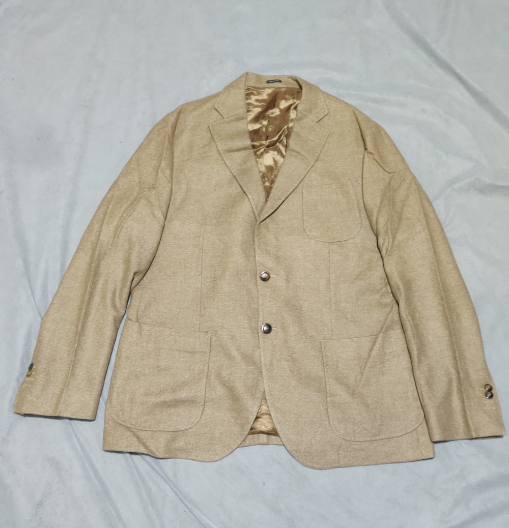 Massimo Dutti Men Cotton Cream Coat M