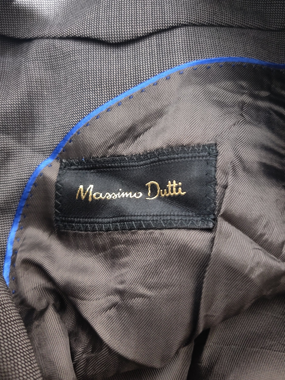 Massimo Dutti Men Cotton Gray Coat M