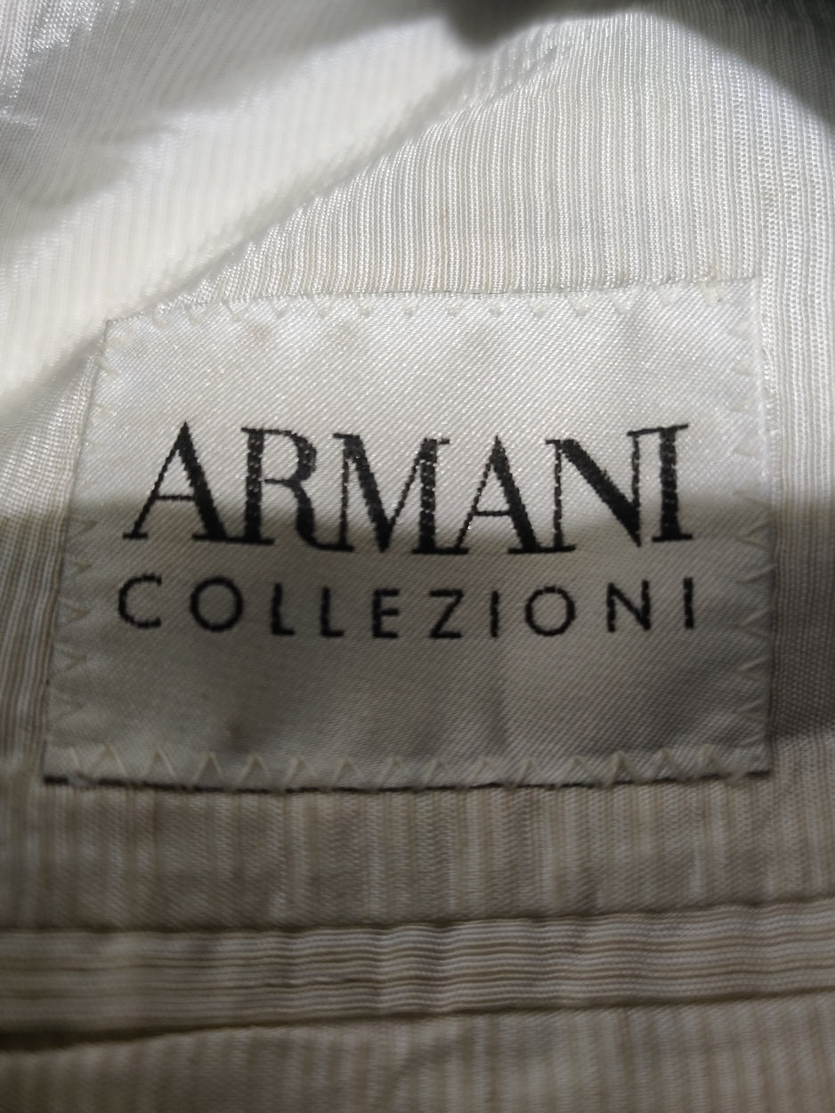 Armani Men Cotton Black Coat M