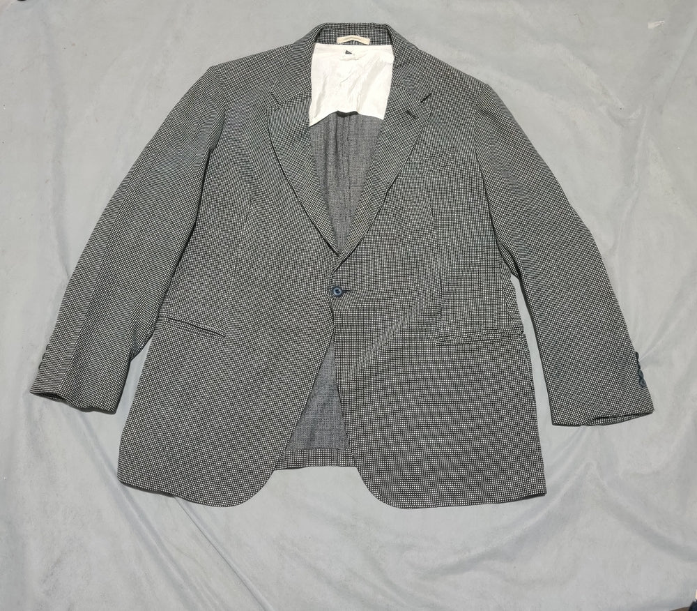 Armani Men Cotton Black Coat M