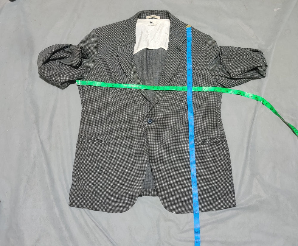 Armani Men Cotton Black Coat M
