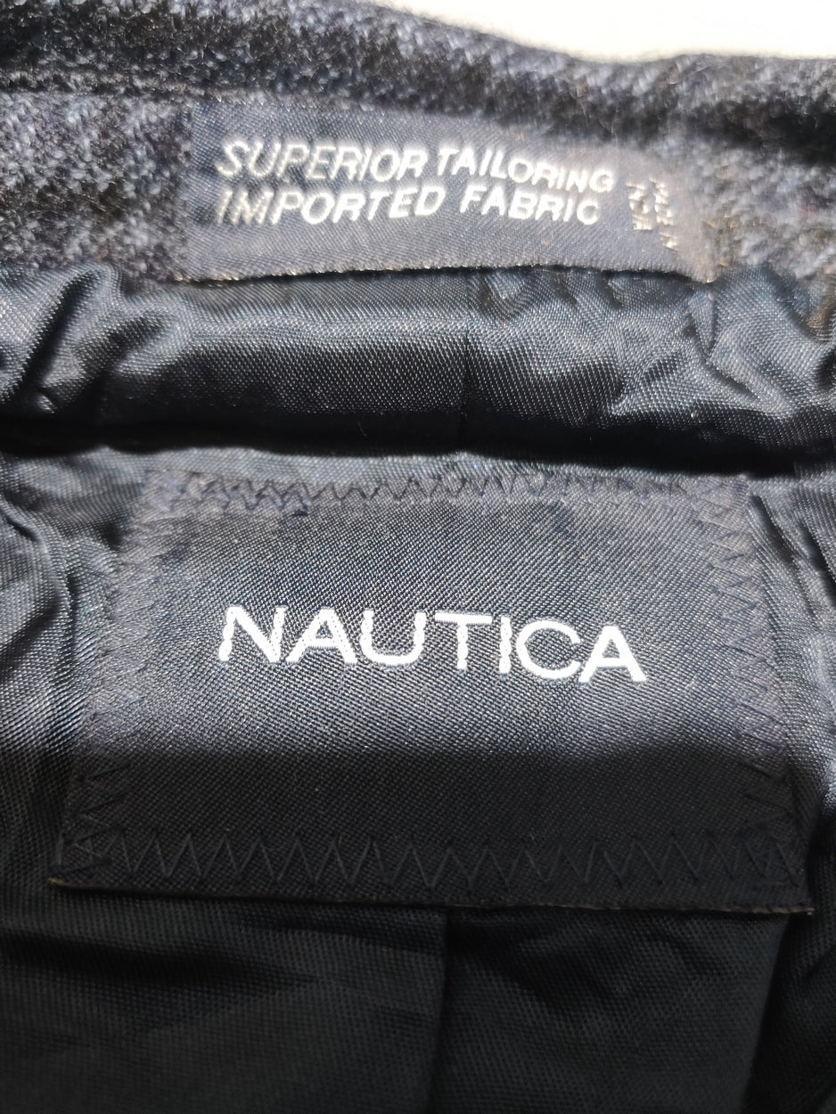 Nautica Men Cotton Blue Coat M
