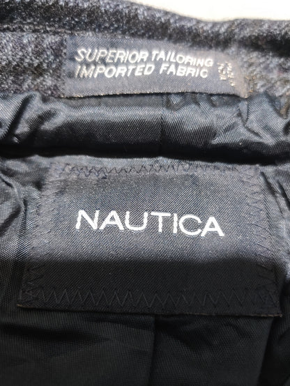 Nautica Men Cotton Blue Coat M