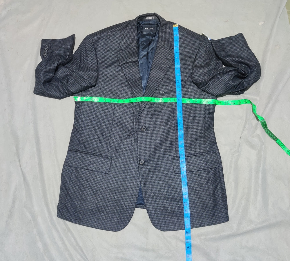 Nautica Men Cotton Blue Coat M